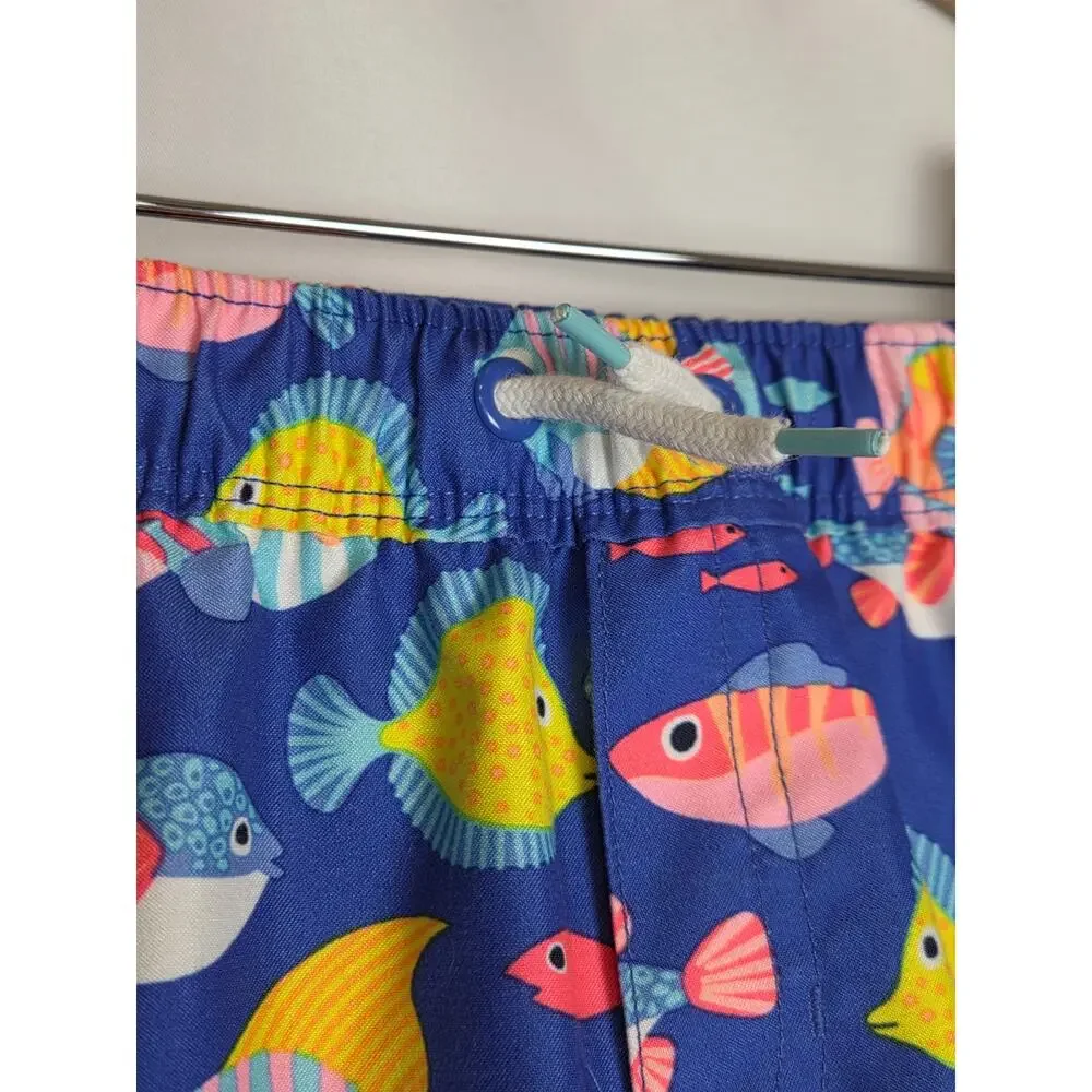 Gymboree Boys Fish Swim Trunks 4T